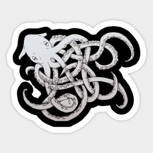 Twisted Vampire Octopus - White Sticker